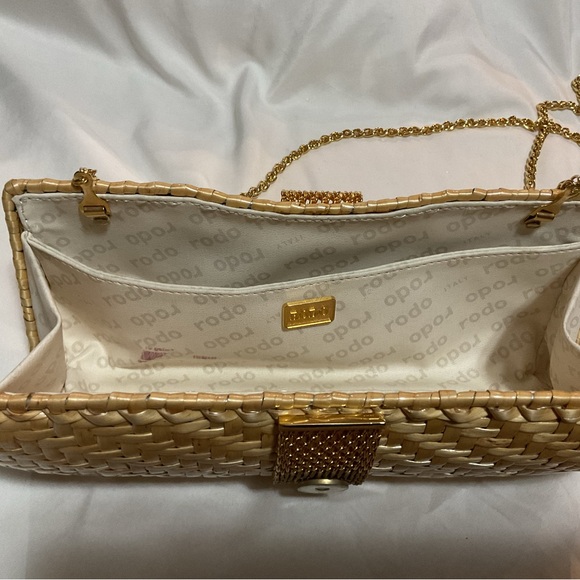 Vintage Rodo Woven Wicker Clutch - Picture 6 of 9